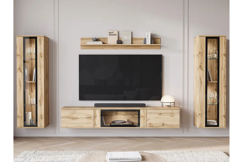 Gamal Tv-möbelset - Beige - Möbler - Tv möbel & mediamöbel - TV-möbelset