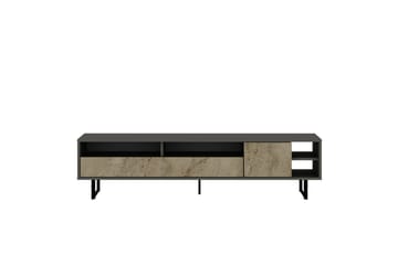 Gazali Tv-bänk 180 cm - Grå/Travertin - Möbler - Tv möbel & mediamöbel - TV bänk & mediabänk