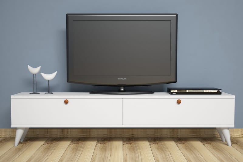 Gersby TV-Bänk 160 cm - Vit - TV bänk & mediabänk