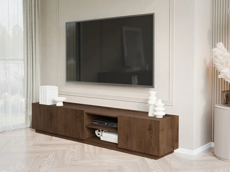 Glenor TV-bänk 200x37 cm - Baltic Storm - Möbler - Tv möbel & mediamöbel - TV skåp