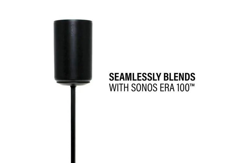 Golvstativ Sanus för Sonos ERA 100 2 Delar - Svart - Möbler - Tv möbel & mediamöbel - Mediastativ & väggfäste