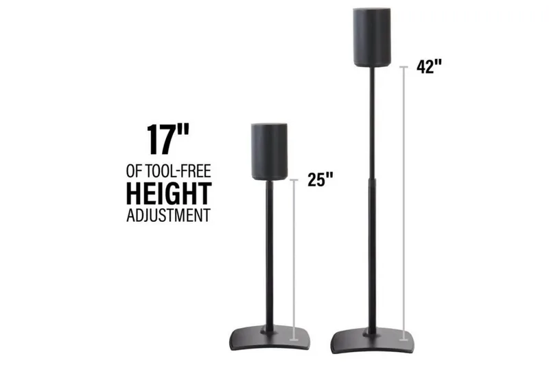 Golvstativ Sanus för Sonos ERA 100 2 Delar - Svart - Möbler - Tv möbel & mediamöbel - Mediastativ & väggfäste