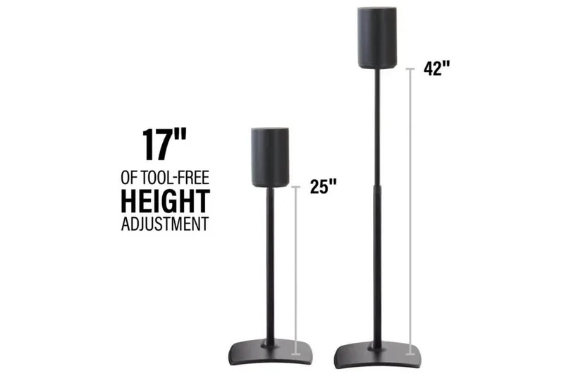 Golvstativ Sanus för Sonos ERA 100 - Svart - Möbler - Tv möbel & mediamöbel - Mediastativ & väggfäste