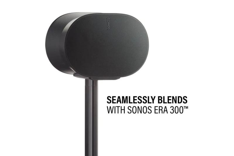 Golvstativ Sanus för Sonos ERA 300 2 Delar Svart, Fast stativ - Svart, Fast stativ - Möbler - Tv möbel & mediamöbel - Mediastativ & väggfäste