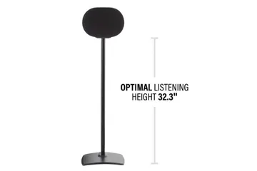 Golvstativ Sanus för Sonos ERA 300 2 Delar - Svart - Möbler - Tv möbel & mediamöbel - Mediastativ & väggfäste
