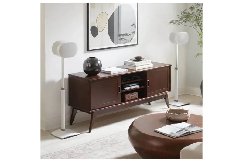 Golvstativ Sanus för Sonos ERA 300 2 Delar - Vit - Möbler - Tv möbel & mediamöbel - Mediastativ & väggfäste