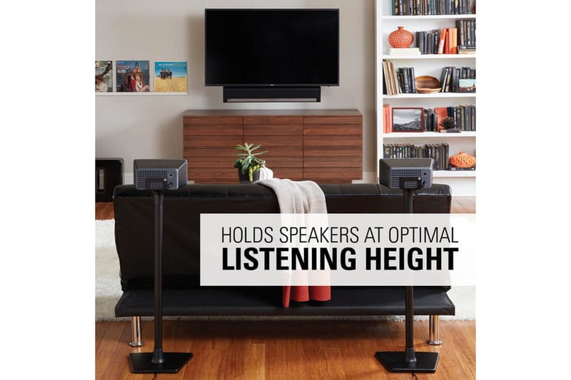 Golvstativ Sanus för Sonos One SL Play:1 och Play:3 - Svart - Möbler - Tv möbel & mediamöbel - Mediastativ & väggfäste
