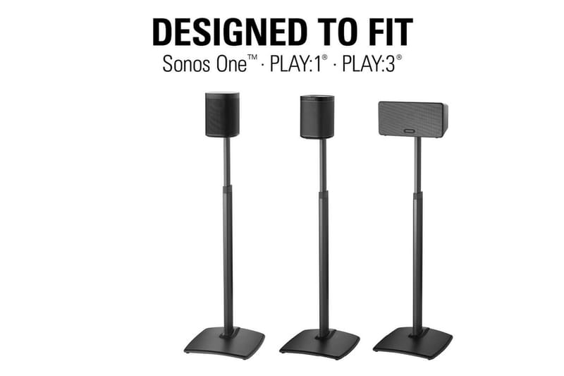 Golvstativ Sanus för Sonos One SL Play:1 och Play:3 Svart, Justerbart stativ - Svart, Justerbart stativ - Möbler - Tv möbel & mediamöbel - Mediastativ & väggfäste