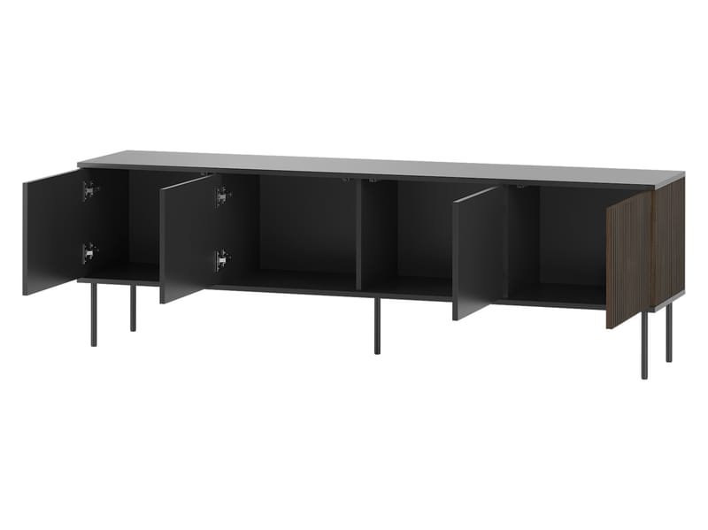 Gravendal TV-bänk 182x57 cm - Svart, valnöt - Möbler - Tv möbel & mediamöbel - TV skåp