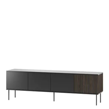 Gravendal TV-bänk 182x57 cm - Svart, valnöt - Möbler - Tv möbel & mediamöbel - TV bänk & mediabänk