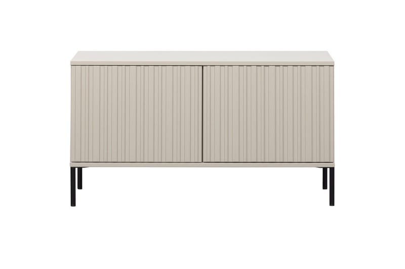 Gravure Golvstående Tv Bänk 100 cm med Förvaring i Målat Trä - Beige - Möbler - Tv möbel & mediamöbel - TV bänk & mediabänk