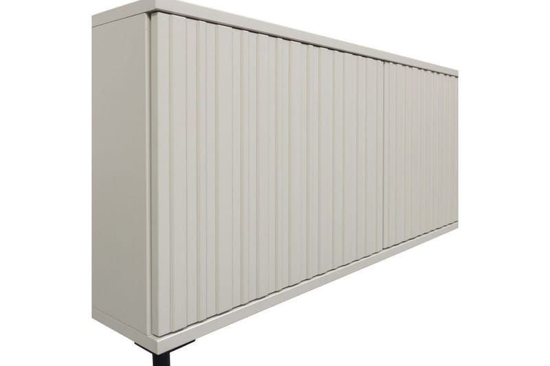 Gravure Golvstående Tv Bänk 100 cm med Förvaring i Målat Trä - Beige - Möbler - Tv möbel & mediamöbel - TV bänk & mediabänk