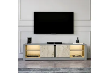 Griselda Tv-bänk 180 cm - Grå/Travertin - Möbler - Tv möbel & mediamöbel - TV bänk & mediabänk