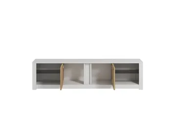 Griselda TV-bänk 180 cm i Ek - Vit - Möbler - Tv möbel & mediamöbel - TV bänk & mediabänk