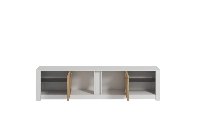 Griselda TV-bänk 180 cm i Ek - Vit - Möbler - Tv möbel & mediamöbel - TV bänk & mediabänk