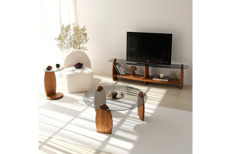 Guinn Tv-bänk 160 cm - Brun - Möbler - Tv möbel & mediamöbel - TV bänk & mediabänk