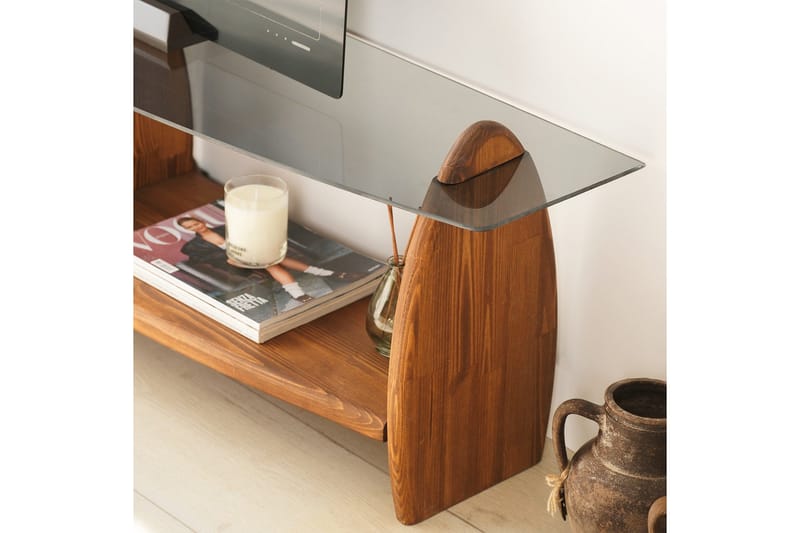 Guinn Tv-bänk 160 cm - Brun - Möbler - Tv möbel & mediamöbel - TV bänk & mediabänk