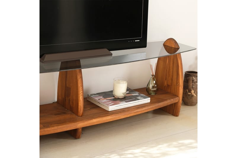 Guinn Tv-bänk 160 cm - Brun - Möbler - Tv möbel & mediamöbel - TV bänk & mediabänk