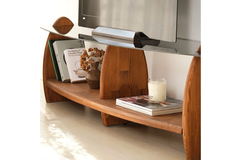 Guinn Tv-bänk 160 cm - Brun - Möbler - Tv möbel & mediamöbel - TV bänk & mediabänk