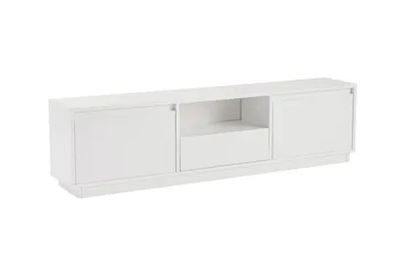 Gulliver Golvstående Tv Bänk 160 cm med Förvaring i Målat Trä - Vit - Möbler - Tv möbel & mediamöbel - TV bänk & mediabänk