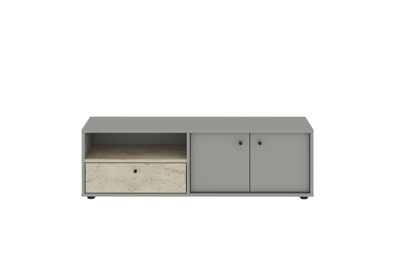 Gwen Tv-bänk 136 cm - Grå/Travertin - Möbler - Tv möbel & mediamöbel - TV bänk & mediabänk