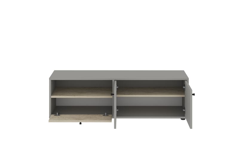 Gwen Tv-bänk 136 cm - Grå/Travertin - Möbler - Tv möbel & mediamöbel - TV bänk & mediabänk