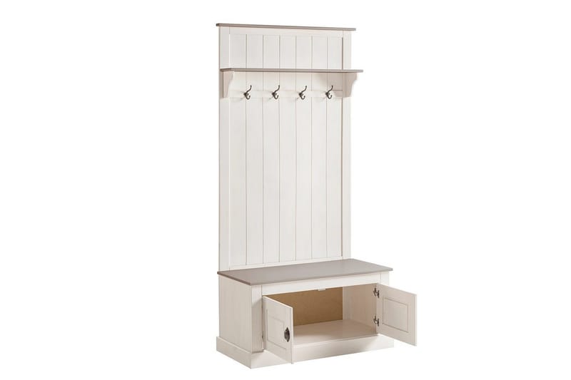 Högskåp Toby Vit, 185x90x45 cm - Vit, 185x90x45 cm - Möbler - Tv möbel & mediamöbel - TV skåp