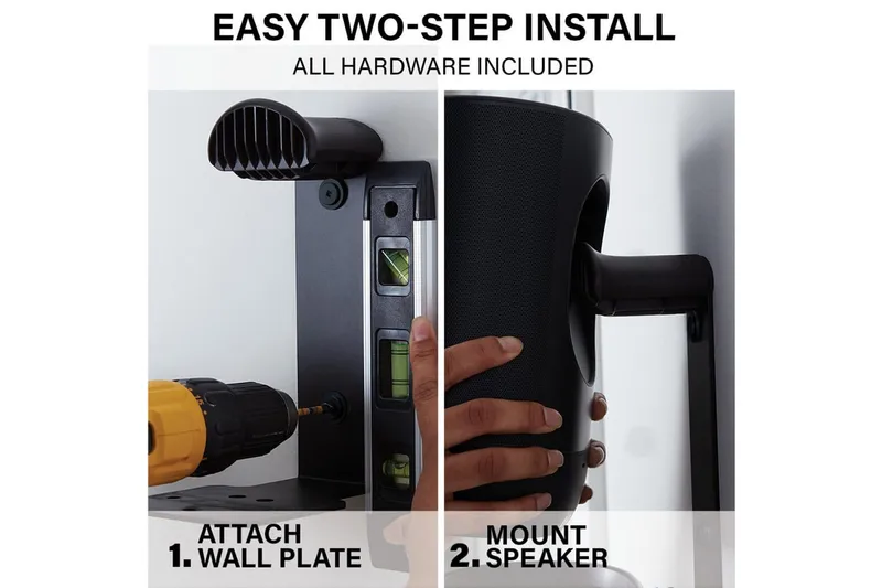 Högtalarfäste Sanus för Sonos Move - Svart - Möbler - Tv möbel & mediamöbel - Mediastativ & väggfäste