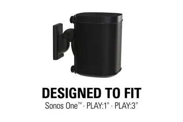 Högtalarfäste Sanus för Sonos One SL Play:1 och Play:3 - Svart - Möbler - Tv möbel & mediamöbel - Mediastativ & väggfäste