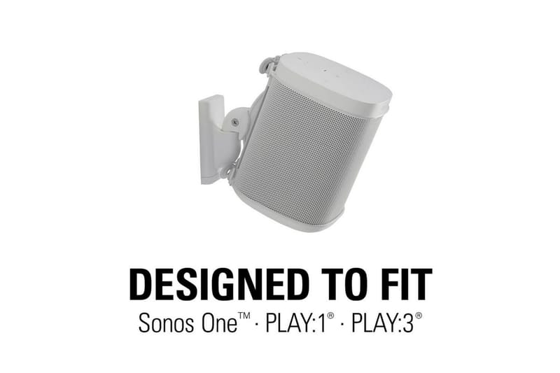 Högtalarfäste Sanus för Sonos One SL Play:1 och Play:3 Vit - Vit - Möbler - Tv möbel & mediamöbel - Mediastativ & väggfäste