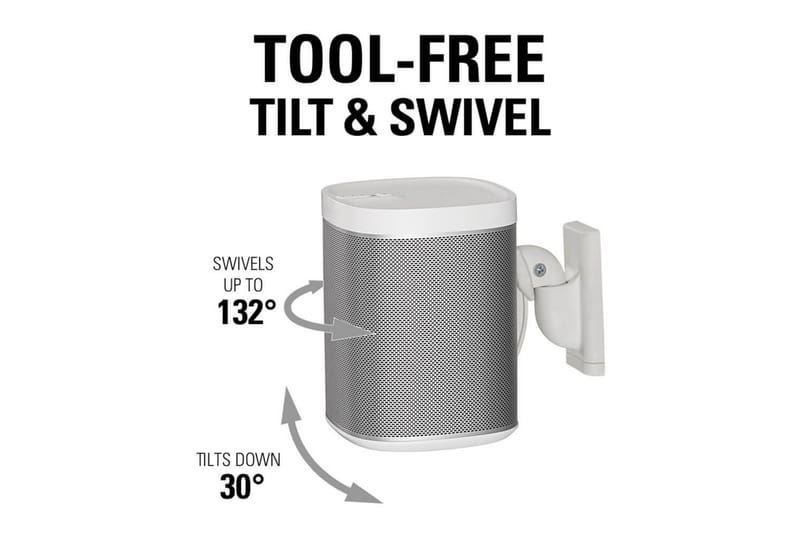 Högtalarfäste Sanus för Sonos One SL Play:1 och Play:3 Vit - Vit - Möbler - Tv möbel & mediamöbel - Mediastativ & väggfäste