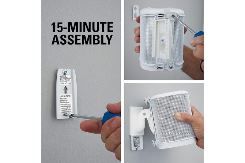 Högtalarfäste Sanus för Sonos One SL Play:1 och Play:3 - Vit - Möbler - Tv möbel & mediamöbel - Mediastativ & väggfäste