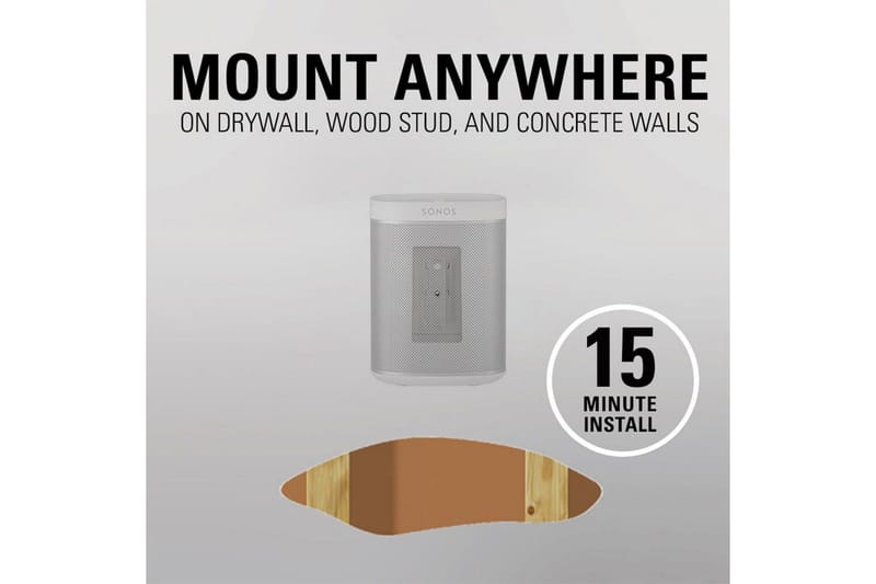 Högtalarfäste Sanus för Sonos One SL Play:1 och Play:3 - Vit - Möbler - Tv möbel & mediamöbel - Mediastativ & väggfäste