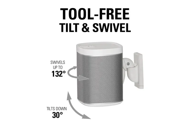 Högtalarfäste Sanus för Sonos One SL Play:1 och Play:3 - Vit - Möbler - Tv möbel & mediamöbel - Mediastativ & väggfäste
