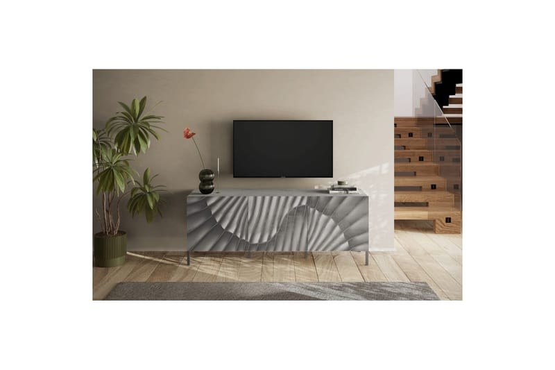 Hawell Tv-Bänk 181 cm - Grå - Möbler - Tv möbel & mediamöbel - TV bänk & mediabänk