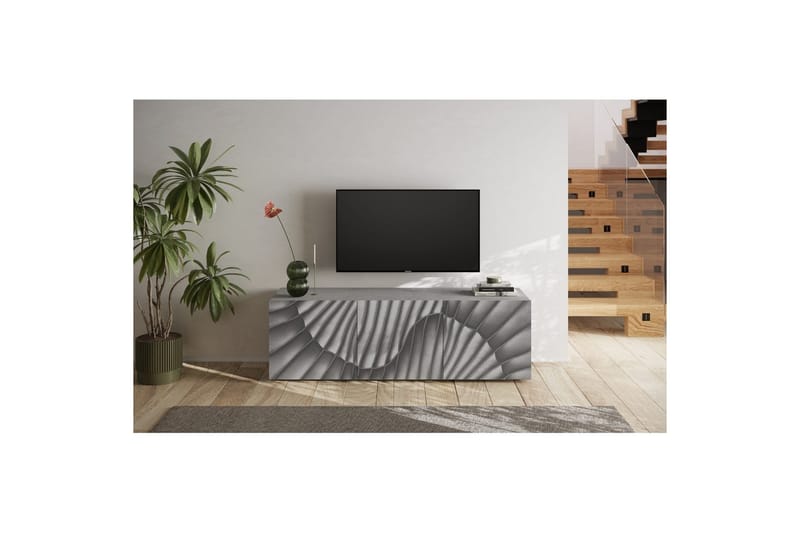 Hawell Tv-Bänk 181 cm - Grå - Möbler - Tv möbel & mediamöbel - TV bänk & mediabänk