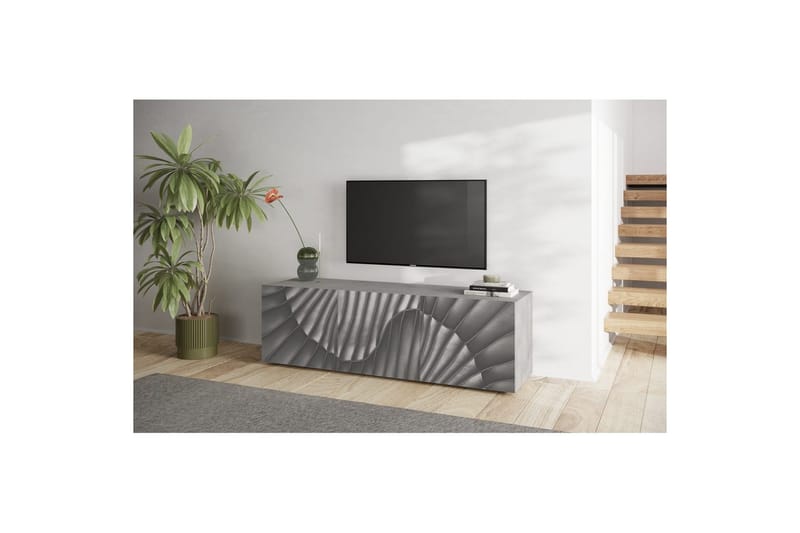 Hawell Tv-Bänk 181 cm - Grå - Möbler - Tv möbel & mediamöbel - TV bänk & mediabänk