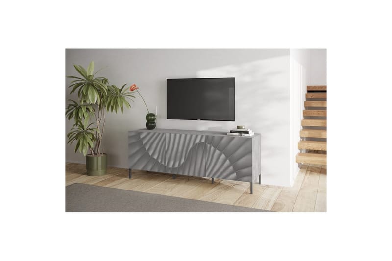 Hawell Tv-Bänk 181 cm - Grå - Möbler - Tv möbel & mediamöbel - TV bänk & mediabänk