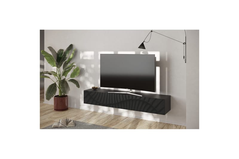 Hawell Vägghängd Tv-Bänk 180 cm - Mörkgrå - Möbler - Tv möbel & mediamöbel - TV bänk & mediabänk