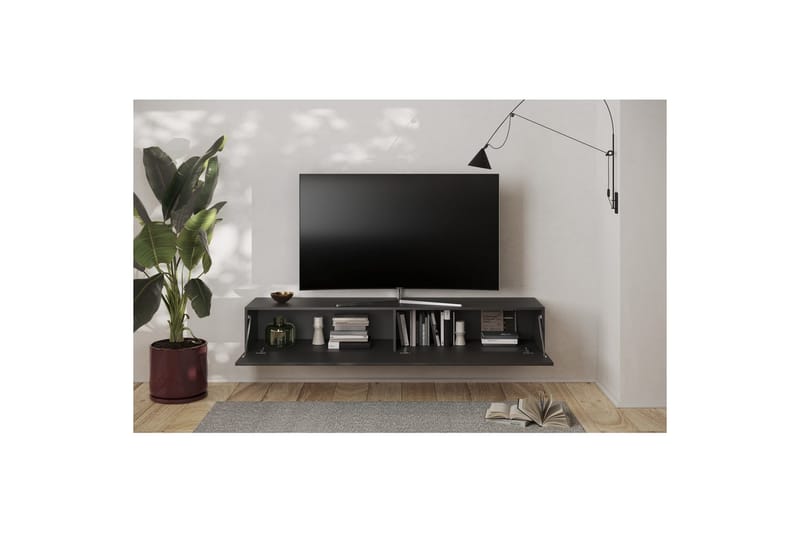 Hawell Vägghängd Tv-Bänk 180 cm - Mörkgrå - Möbler - Tv möbel & mediamöbel - TV bänk & mediabänk