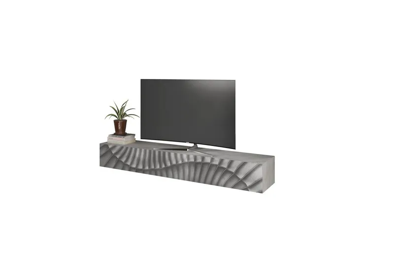 Hawell Vägghängd Tv-Bänk 210 cm - Grå - Möbler - Tv möbel & mediamöbel - TV bänk & mediabänk