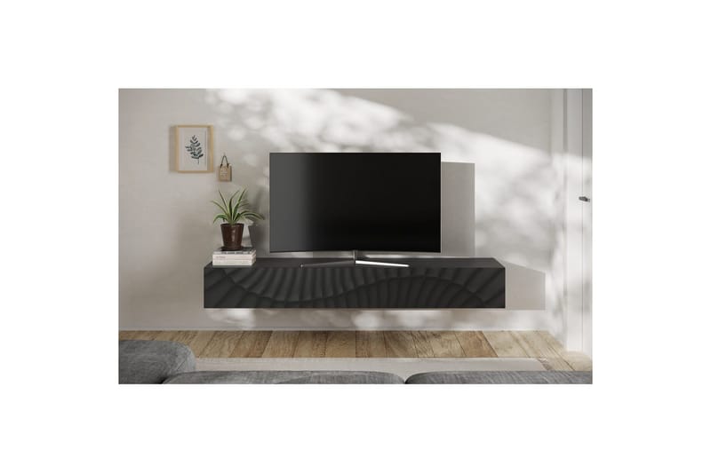 Hawell Vägghängd Tv-Bänk 210 cm - Mörkgrå - Möbler - Tv möbel & mediamöbel - TV bänk & mediabänk