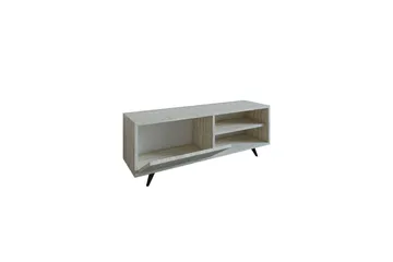 Hazle Golvstående Tv Bänk 120 cm med Förvaring i Trä - Beige - Möbler - Tv möbel & mediamöbel - TV bänk & mediabänk