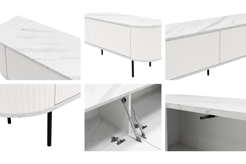 Hemanti Tv-bänk 180 cm - Svart - Möbler - Tv möbel & mediamöbel - TV bänk & mediabänk