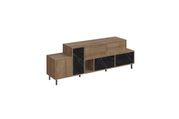 Hermes Tv-bänk 171,2x35,6 cm Brun/Svart - Hanah Home - Möbler - Tv möbel & mediamöbel - TV bänk & mediabänk