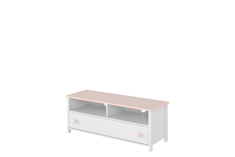 Hilts Tv-bänk 120x42 cm - Vit/Rosa - Möbler - Tv möbel & mediamöbel - TV bänk & mediabänk