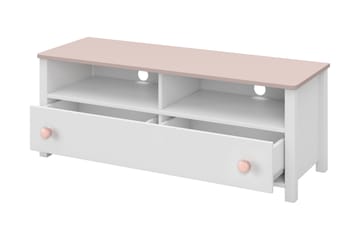 Hilts Tv-bänk 120x42 cm - Vit/Rosa - Möbler - Tv möbel & mediamöbel - TV bänk & mediabänk