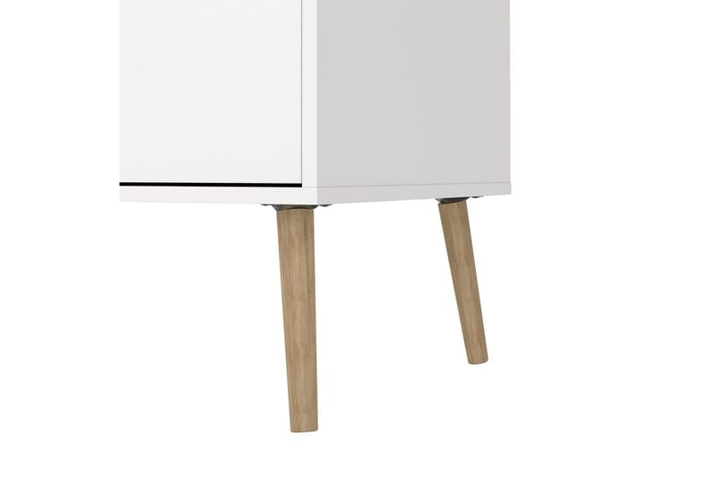 Hostafranc Tv-bänk 196 cm - Vit/Natur - Möbler - Tv möbel & mediamöbel - TV bänk & mediabänk