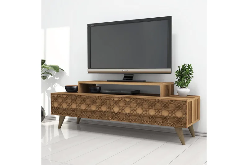 Hovdane TV-Bänk 140 cm - Brun - Möbler - Tv möbel & mediamöbel - TV bänk & mediabänk