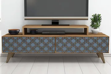 Hovdane TV-Bänk 140 cm - Brun - Möbler - Tv möbel & mediamöbel - TV bänk & mediabänk